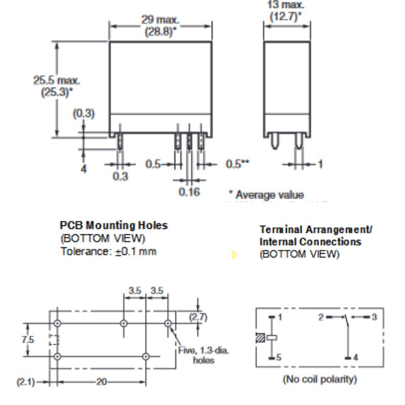 RELAY DC 5V 5890